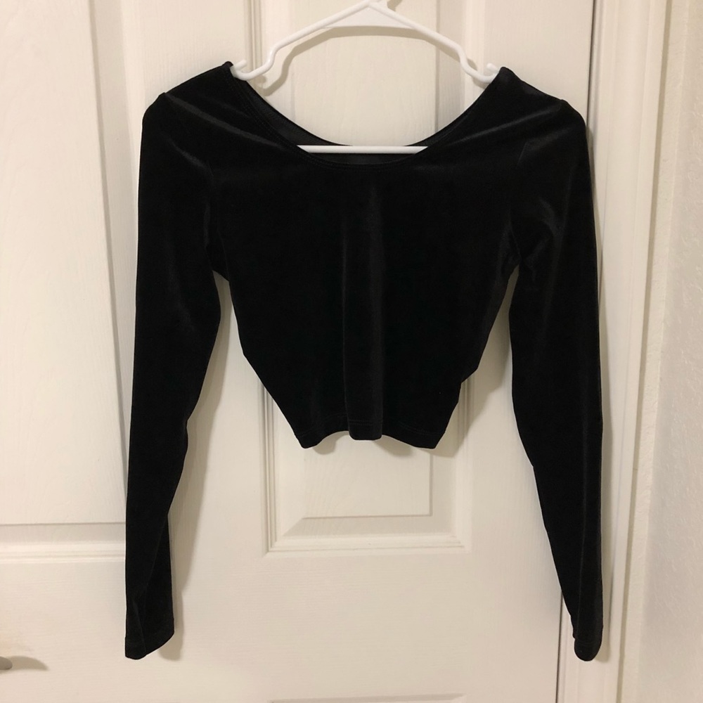 AA Velvet Crop Top